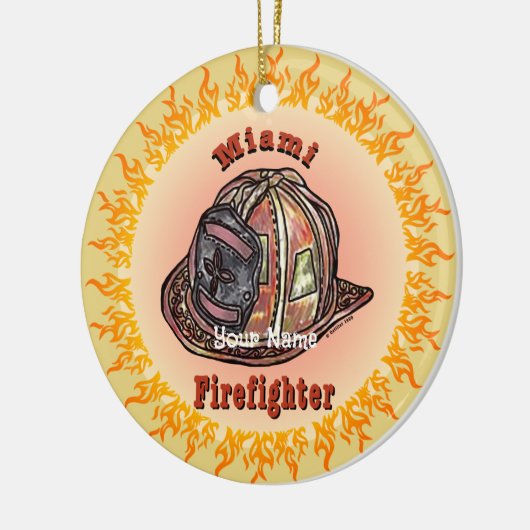 マイアミファイアファイターオーナメント セラミックオーナメント (左)