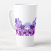 マイアミフィルターの花 カフェラテマグ (左アングル)