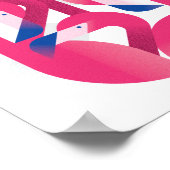 マイアミフラミンゴカラー ポスター (角)