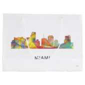 マイアミフロリダのスカイラインWB1 ラージペーパーバッグ (裏面)