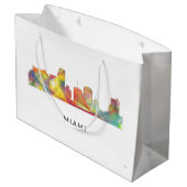 マイアミフロリダのスカイラインWB1 ラージペーパーバッグ (裏面アングル)