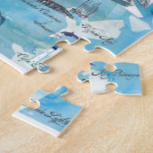 マイアミフロリダのレトロの地図 ジグソーパズル (側面)