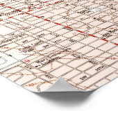 マイアミフロリダの地図(1994) ポスター (角)