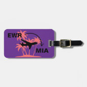 マイアミフロリダへの旅行 ラゲッジタグ (正面横)