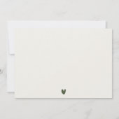 マイアミフロリダウォーターカラーパーム結婚ランドスケーズ サンキューカード (裏面)