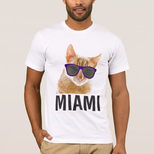 マイアミフロリダキャットTシャツ Tシャツ (正面)