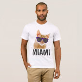 マイアミフロリダキャットTシャツ Tシャツ (正面フル)