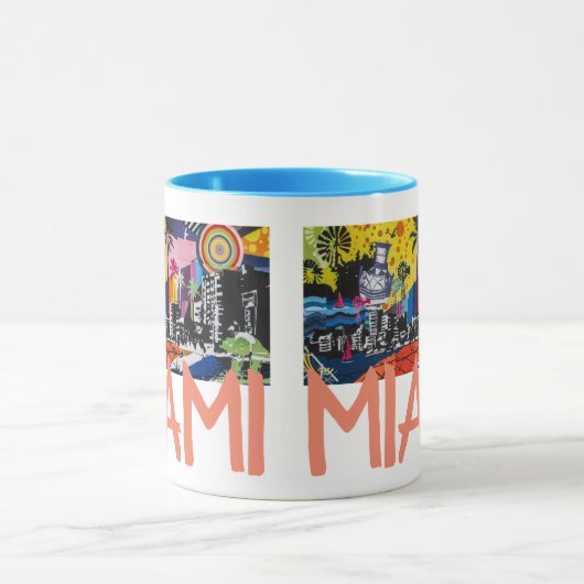 マイアミフロリダコーヒーマグ マグカップ (中央)