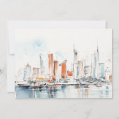 マイアミフロリダスカイラインウォーターカラーリハーサルディナー 招待状 (裏面)