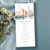 マイアミフロリダスカイラインウォーターカラー結婚式 プログラム