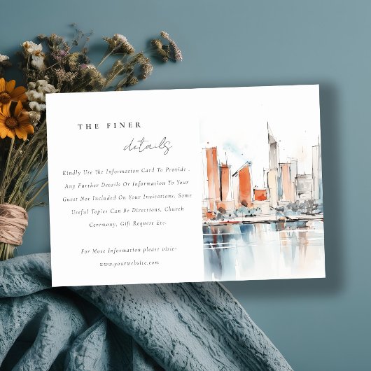 マイアミフロリダスカイラインウォーター結婚カラー詳細 エンクロージャーカード