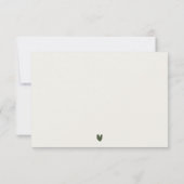 マイアミフロリダパームランドスケープウォーター結婚カラー 出欠カード (裏面)