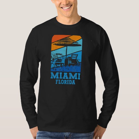 マイアミフロリダビーチラウンジ Tシャツ (正面)