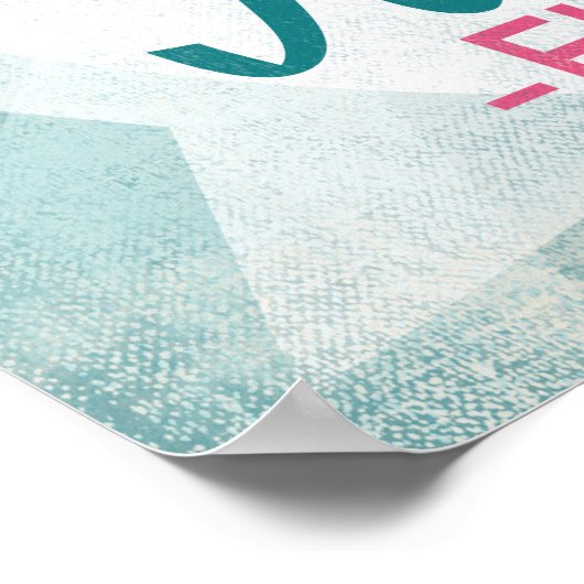 マイアミフロリダピンクフラミンゴ – ヴィンテージレトロ旅行 ポスター (角)