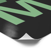 マイアミフロリダヴィンテージパームツリーズサマービーチ ポスター (コーナー)