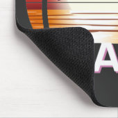 マイアミフロリダヴィンテージパームツリーズサマービーチ マウスパッド (コーナー)