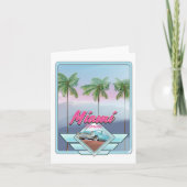 マイアミフロリダヴィンテージ旅行ポスター シーズンカード (正面)