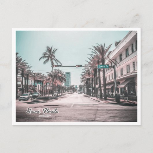 マイアミフロリダ海博士 ポストカード (正面)