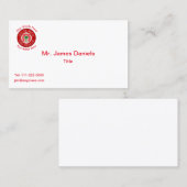 マイアミフロリダ消防署エンブレムビジネスカード 名刺 (正面/裏面)