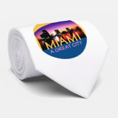 マイアミフロリダ素晴らしい都市タイ ネクタイ (ロール)