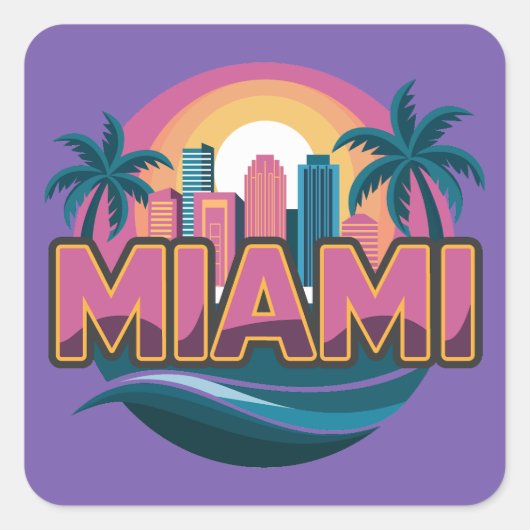 マイアミフロリダ統一された州 スクエアシール (正面)