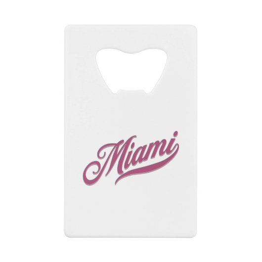 マイアミフロリダ クレジットカード栓抜き (正面)