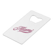 マイアミフロリダ クレジットカード栓抜き (裏面アングル)