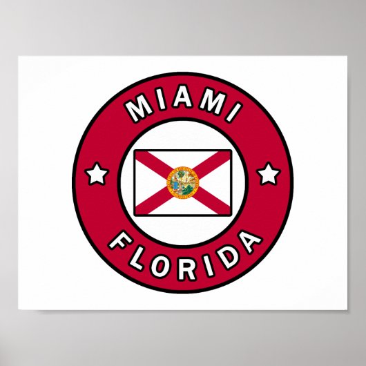 マイアミフロリダ ポスター (正面)