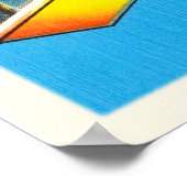 マイアミフロリダFLオールドヴィンテージ旅行土産 ポスター (角)