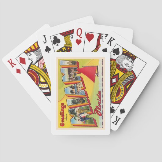 マイアミフロリダFLヴィンテージラージレター トランプ (裏面)