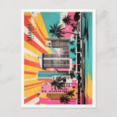 マイアミフロリダUSAアポップ・アートのートトラベルイラストレーション ポストカード