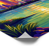 マイアミフロリダUSAヴィンテージ旅行イラストレーション ポスター (角)