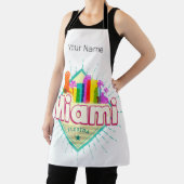 マイアミフロリ統一されたダ州レトロスカイラインヴィンテージ エプロン (インサイチュ)