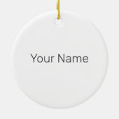 マイアミフロリ統一されたダ州レトロスカイラインヴィンテージ セラミックオーナメント (裏面)