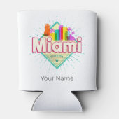 マイアミフロリ統一されたダ州レトロスカイラインヴィンテージ 缶クーラー (裏面)