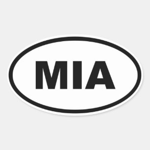 マイアミミア 楕円形シール