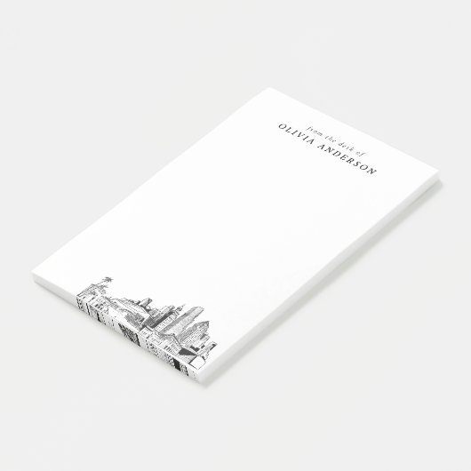 マイアミモダンプロフェッショナルギフトパーソナライズされた ポストイット (アングル)