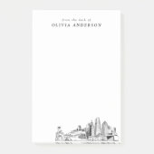 マイアミモダンプロフェッショナルギフトパーソナライズされた ポストイット (正面)