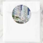 マイアミリバーリバーリバーリバーウォーク沿いの建物 ラウンドシール (バッグ)