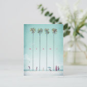 マイアミヴィンテージ旅行ポスター – アートポストカード ポストカード (スタンド正面)