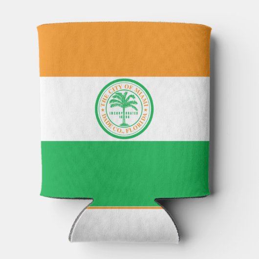 マイアミ国旗、フロリダクーラーボックス 缶クーラー (裏面)