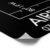 マイアミ国際的エアポートFAAダイアグラム ポスター (角)