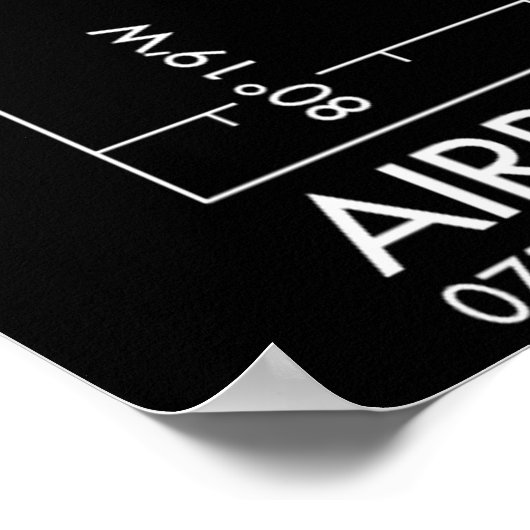 マイアミ国際的エアポートFAAダイアグラム ポスター (角)