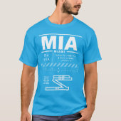 マイアミ国際的エアポートMIA Tシャツ (正面)