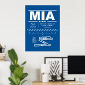 マイアミ国際空港 MIA ポスター (ホームオフィス)