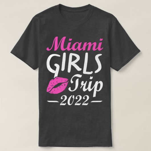 マイアミ女子旅2022  ブライズパーティー 結婚式前夜祭 Tシャツ (デザイン正面)