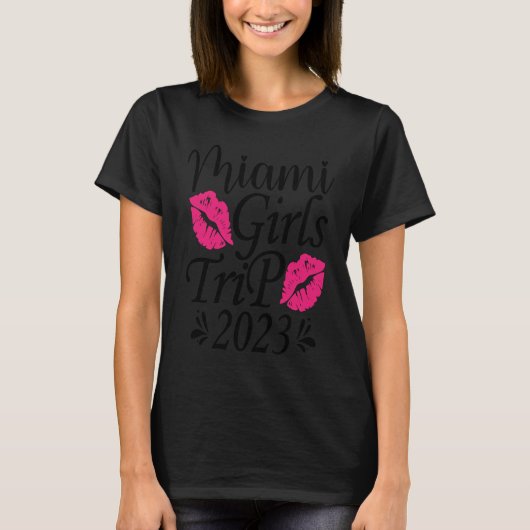 マイアミ女子旅2023 ブライズパーティー Tシャツ (正面)