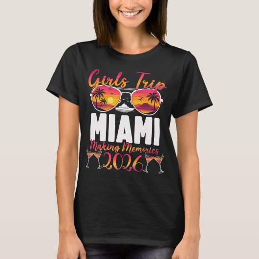 マイアミ女子旅 2026 Tシャツ (正面)