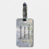 マイアミ川水辺のライトアップタワー ラゲッジタグ (裏面縦)