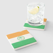 マイアミ市旗（フロリダ州） ストーンコースター (横)